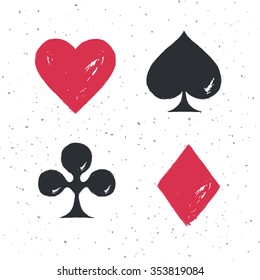 Card suits illustration.
