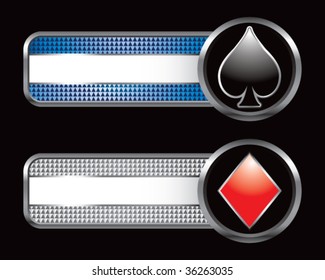 card suits on specialized banners
