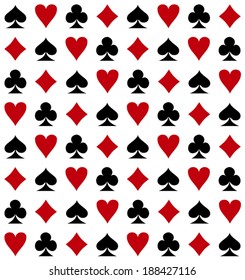 Card Suits Seamless Background