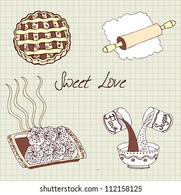 card with sweet bakery