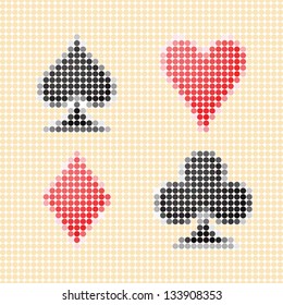 Card symbolic, vector