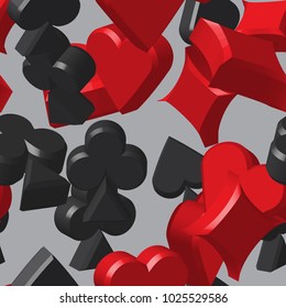 Card Symbols Seamless Pattern