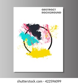 Card template with abstract background. Brochure design. Leaflet layout. Poster template.  Vector illustration, eps 10