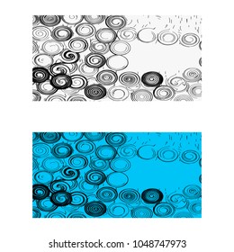 Card template with abstract swirl and vortex pattern. Cover with spiral and twist background design, vector illustration