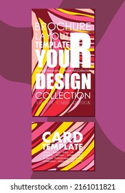 Card template colorful vector illustration design wallpaper background collection