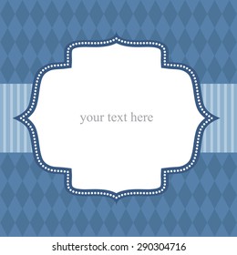 Card Template. diamond design.