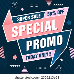 Card template and geometric background