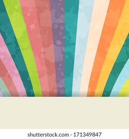 Card template in grunge style