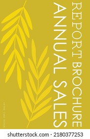 Card template leaf yellow color vector illustration design wallpaper background collection