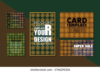 Card template line pattern vector illustration design wallpaper background collection
