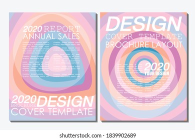 Card template pastel color vector illustration design wallpaper background collection
