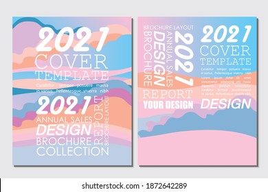 Card template pastel color vector illustration design wallpaper background collection
