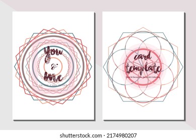 Card template pastel color vector illustration design wallpaper background collection