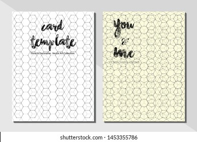 Card template pattern vector illustration design
