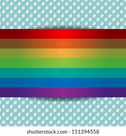 Card template with rainbow and rain