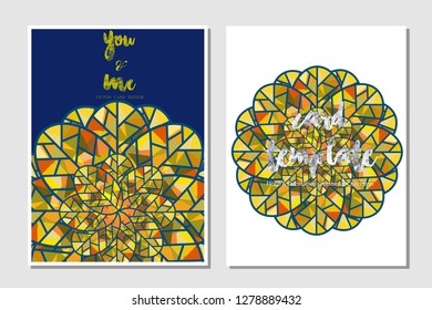 Card template vector illustration design