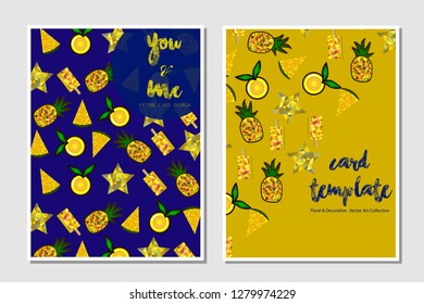 Card template vector illustration design