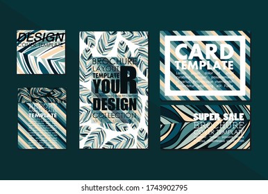 Card template vector illustration design wallpaper background collection