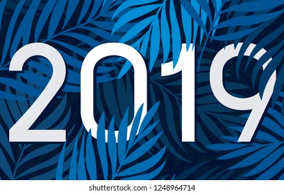 Card templates blue color illustration design