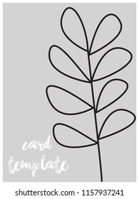 Card templates leaves art design illustration wallpaper