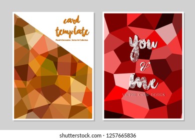 Card templates vector illustration design