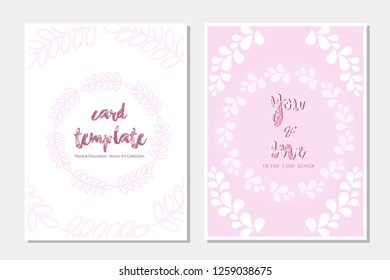 Card templates vector illustration design