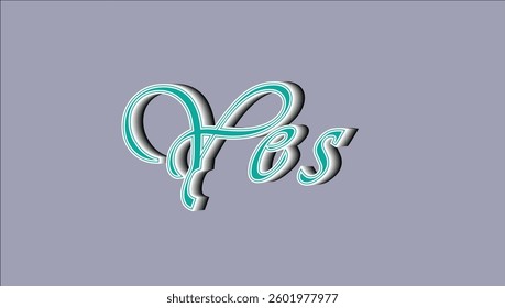 A card that says yes