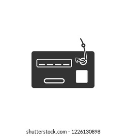 Card theft icon. Element of internet security icon for mobile concept and web apps. Detailed Card theft icon can be used for web and mobile