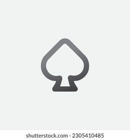 Card triangle Icon Vector Editable Color