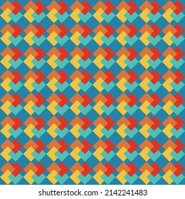 Card trick quilt seamless pattern. Perfect for wallpaper, textile, fabrics and backgrounds.