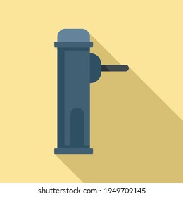 Card turnstile icon. Flat illustration of Card turnstile vector icon for web design