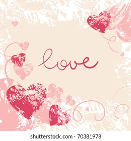Card of valentine day