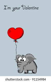 The card for Valentine's Day, the background