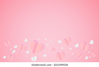card Valentine's day balloon heart love Invitation on vector abstract background