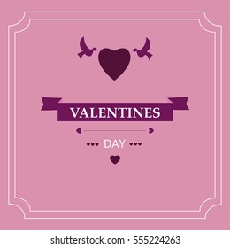 Card Valentine's Day. design elements. eps 10