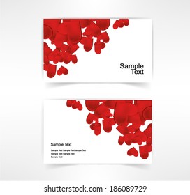 card valentine's day Heart. Vector background