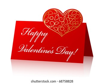 Card for Valentine's Day. Vector