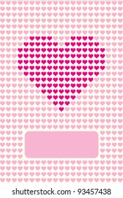Card to the Valentine's day vector illustration Stock