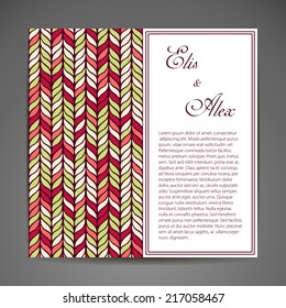 Card. Vector background. Card or invitation. Vintage decorative elements. Hand drawn background. Islam, arabic, indian, ottoman motifs.