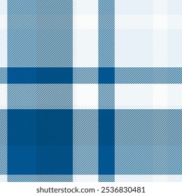 Padrão de fundo vetor de cartão, cama xadrez tartan sem emenda. Verificação de textura de tecido têxtil profissional na paleta de cores de neve ciano e pastel.