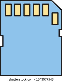 card vector colour line icon 