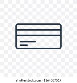 Card vector icon isolated on transparent background, Card logo concept