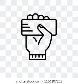 card vector icon isolated on transparent background, card logo concept