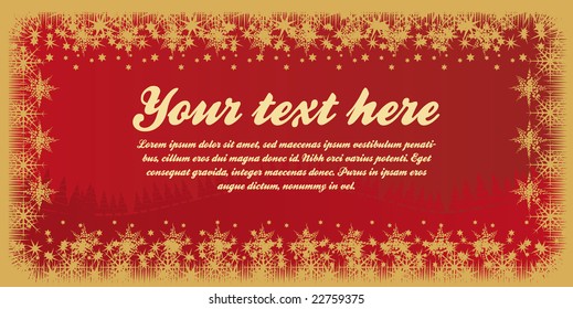 Card vector illustration winter