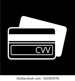 Card Verification Value CVV icon illustration design