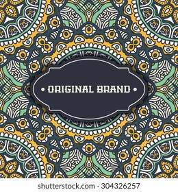 Card. Vintage decorative elements. Ornamental floral business cards, oriental pattern, vector illustration.  Islam, Arabic, Indian, turkish, pakistan, chinese, ottoman motifs.