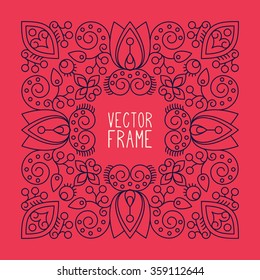 Card. Vintage decorative elements. Ornamental floral business cards, oriental pattern, vector illustration.  Islam, Arabic, Indian, turkish, pakistan, chinese, ottoman motifs.