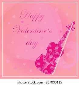 Card with violin