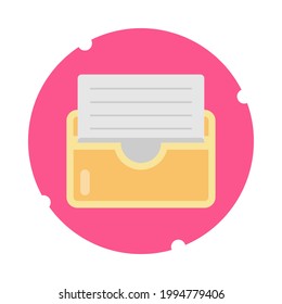 Card wallet with flat icon. Card object icon
