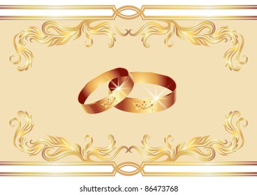 Card with wedding ring